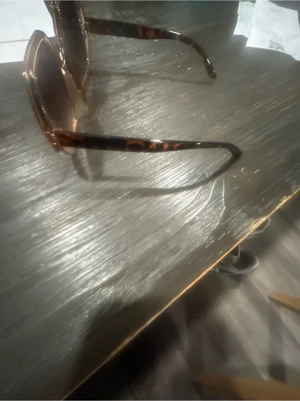 Oversized Brown Hexagon Sunglasses